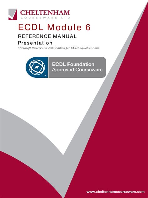 ecdl manual module 4 pdf Kindle Editon