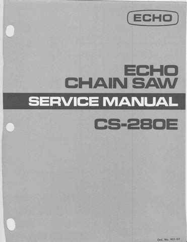 echo 280e chainsaw manual Epub