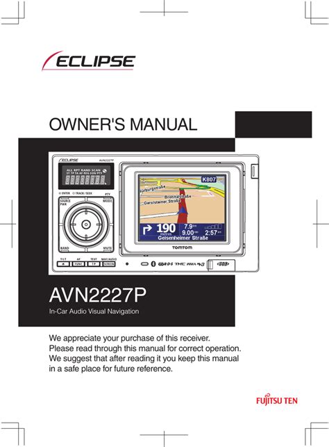 eclipse fujitsu ten owners manual PDF