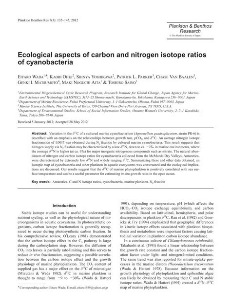 ecological aspects nitrogen 345924 pdf Epub