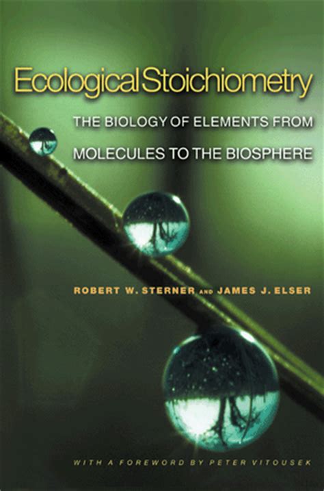 ecological stoichiometry the biology of elements from molecules to the biosphere Epub