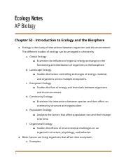 ecology chapter 52 answers Doc