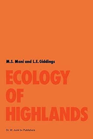 ecology of highlands monographiae biologicae Doc