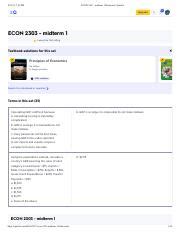 econ 2303 quiz answers PDF