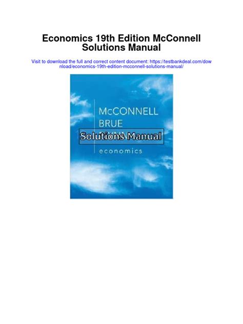 economics 19th edition mcconnell pdf PDF