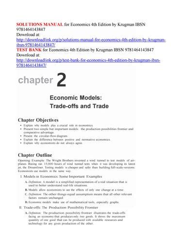 economics 4th edition solution manual PDF