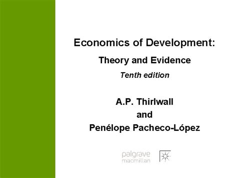 economics of development theory and evidence Reader