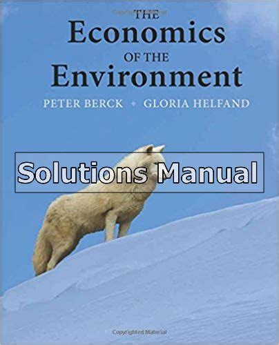 economics of the environment berck answer key PDF
