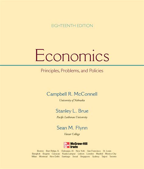 economics principles problems policies mcgraw hill Ebook Kindle Editon