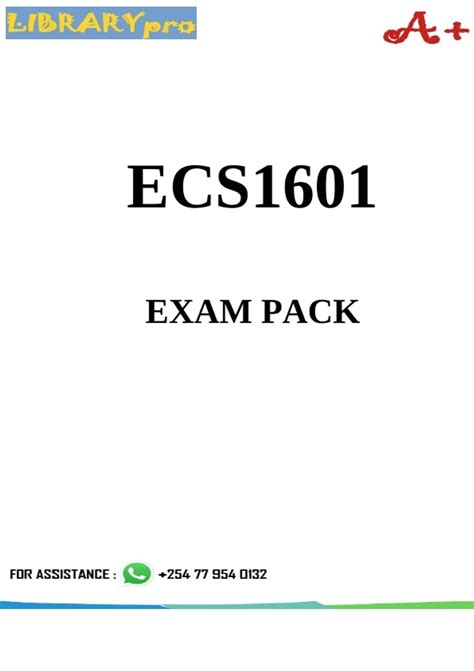 ecs1601 past exam papers Doc