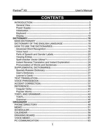 ectaco partner x 5 user guide Doc