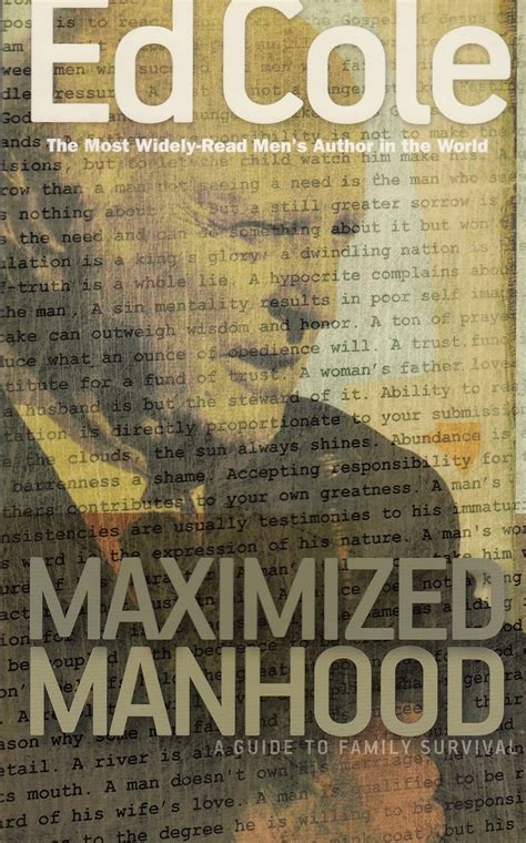 ed cole maximized manhood Kindle Editon