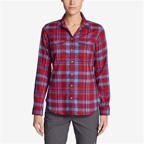 eddie bauer ladies flannel shirts