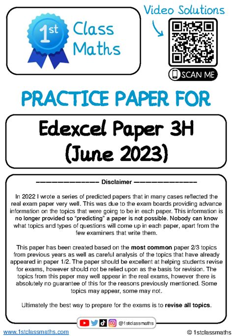 edexcel igcse maths paper 3h june 2014 Doc