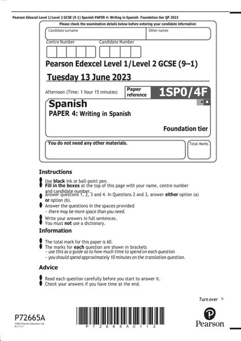 edexcel spanish predicted paper 2014 Reader