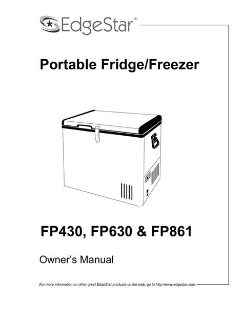 edgestar fp630 freezers repair manual PDF
