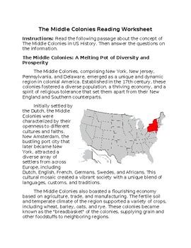 edhelper answer key for the middle colonies Doc