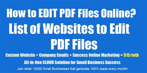 edit pdf files online without installing any software Reader