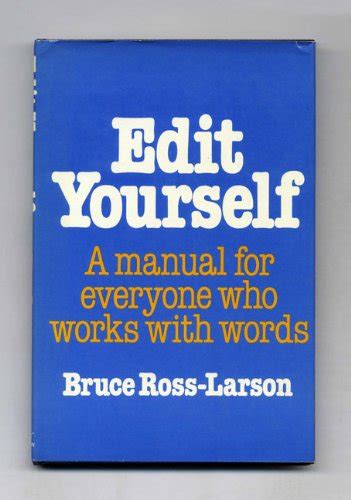 edit yourself a manual for everyone who works with words Epub