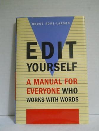 edit yourself a manual for everyone who works with words Epub