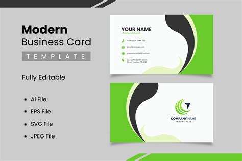 Editable Business Card Template