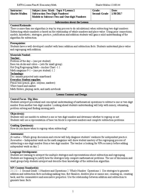 edtpa lesson plan examples pdf Epub