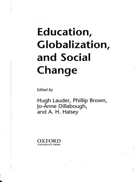 education policy and social change pdf PDF