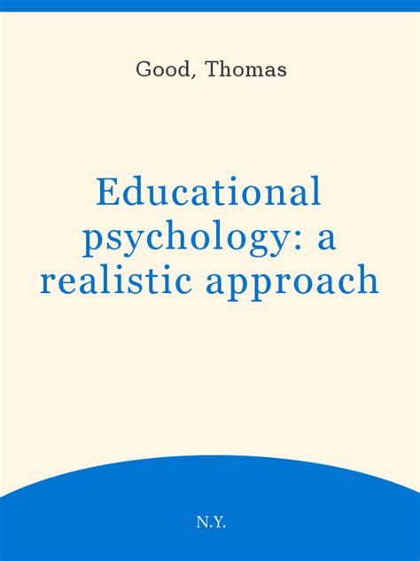 educational psychology a realistic approach Reader