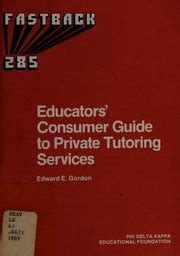 educators consumer guide to private tutoring services fastback Kindle Editon