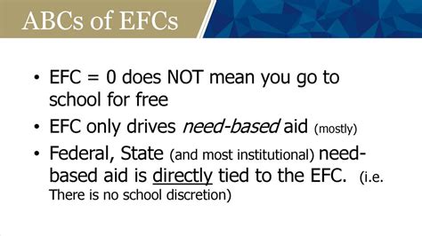 efc is 0 what does that mean