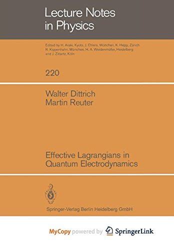 effective lagrangians in quantum Epub