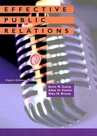 effective public relations 8th edition Epub