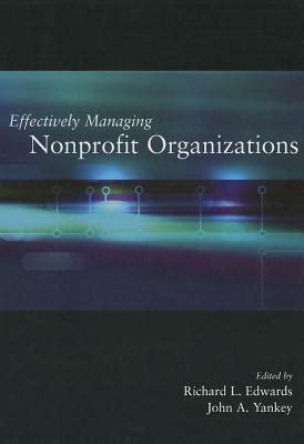 effectively managing nonprofit organizations Doc