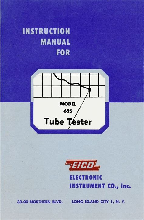 eico tube tester manual PDF