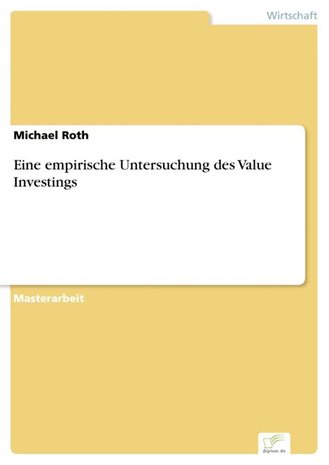 eine empirische untersuchung value investings Doc