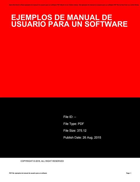 ejemplo de manual de usuario de un software Reader