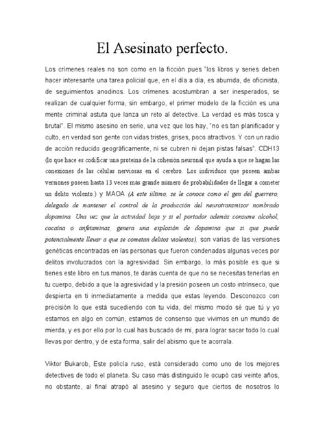 el asesinato perfecto Doc