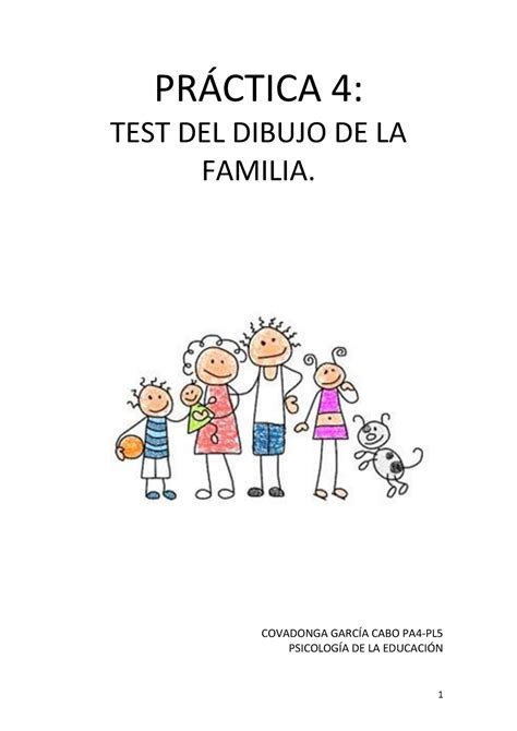 el test del dibujo de la familia en la pra ctica ma dico pedaga gica PDF