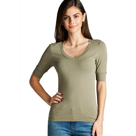 elbow sleeve t shirt womens