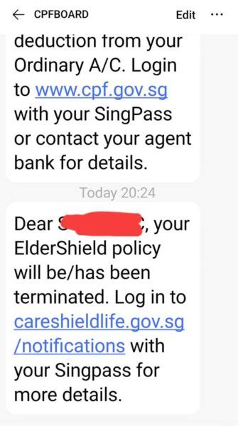 eldershield policy terminated