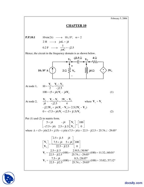 electric circuit analysis solution download Doc