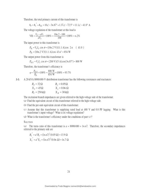 electric machinery fundamentals solution manual pdf Epub