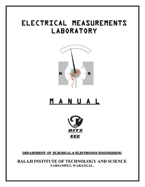 electrical electronics measurement lab manual pdf Doc