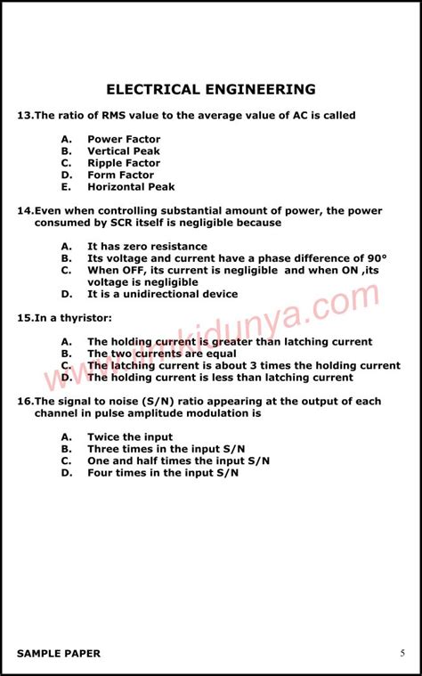electrical engineering past exam papers Doc