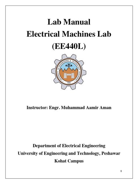 electrical machines lab manual jntu Epub