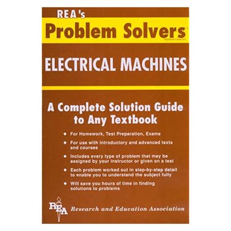 electrical machines problem solver problem solvers solution guides Epub