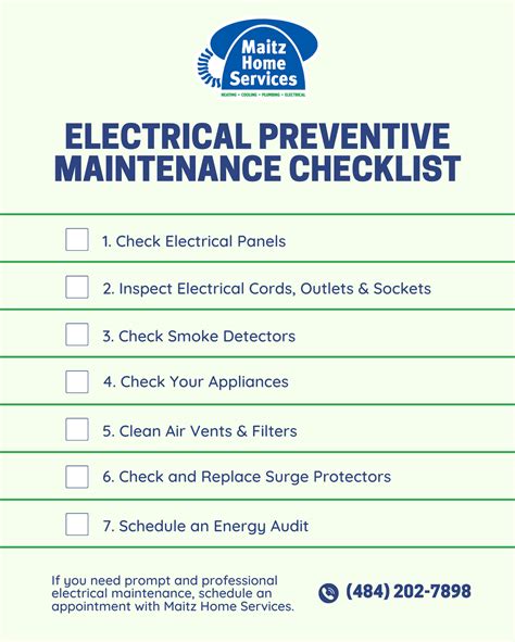 electrical mcc preventive maintenance checklist Epub