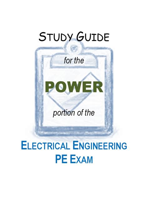 electrical pe exam study guide Epub