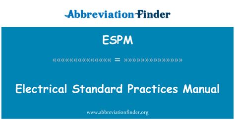 electrical standard practice manual Epub