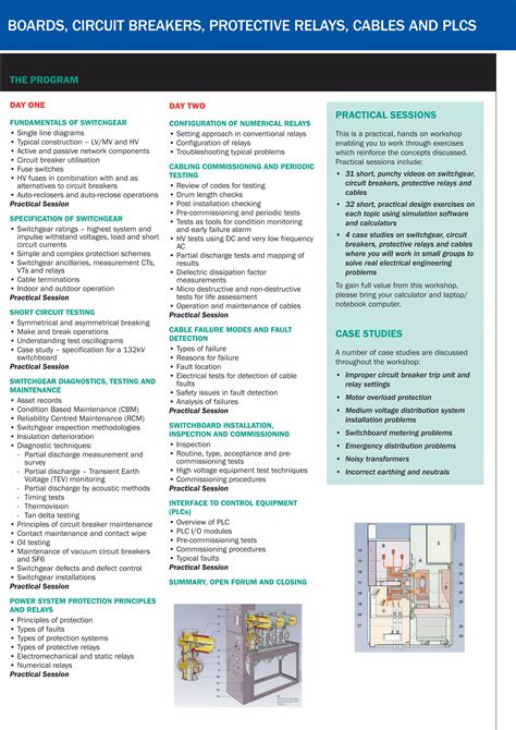 electrical switchboards circuit breakers protective relays Doc